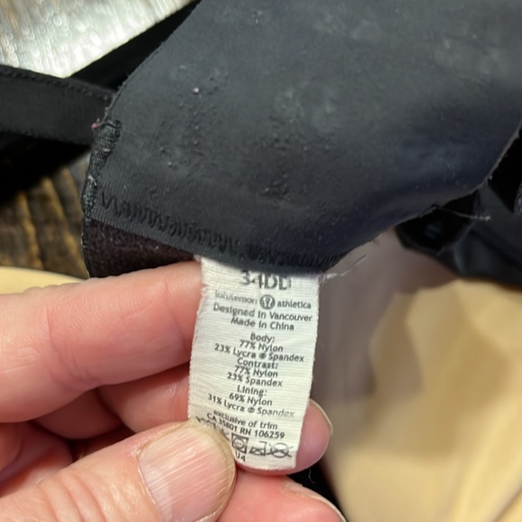 ❤️SOLD❤️Lululemon Ta Ta Tamer11 in Ghost Deep Coal Wee Stripe - Picture 7 of 12